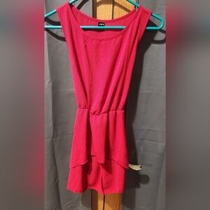 Shein Sleeveless Red Blouse
